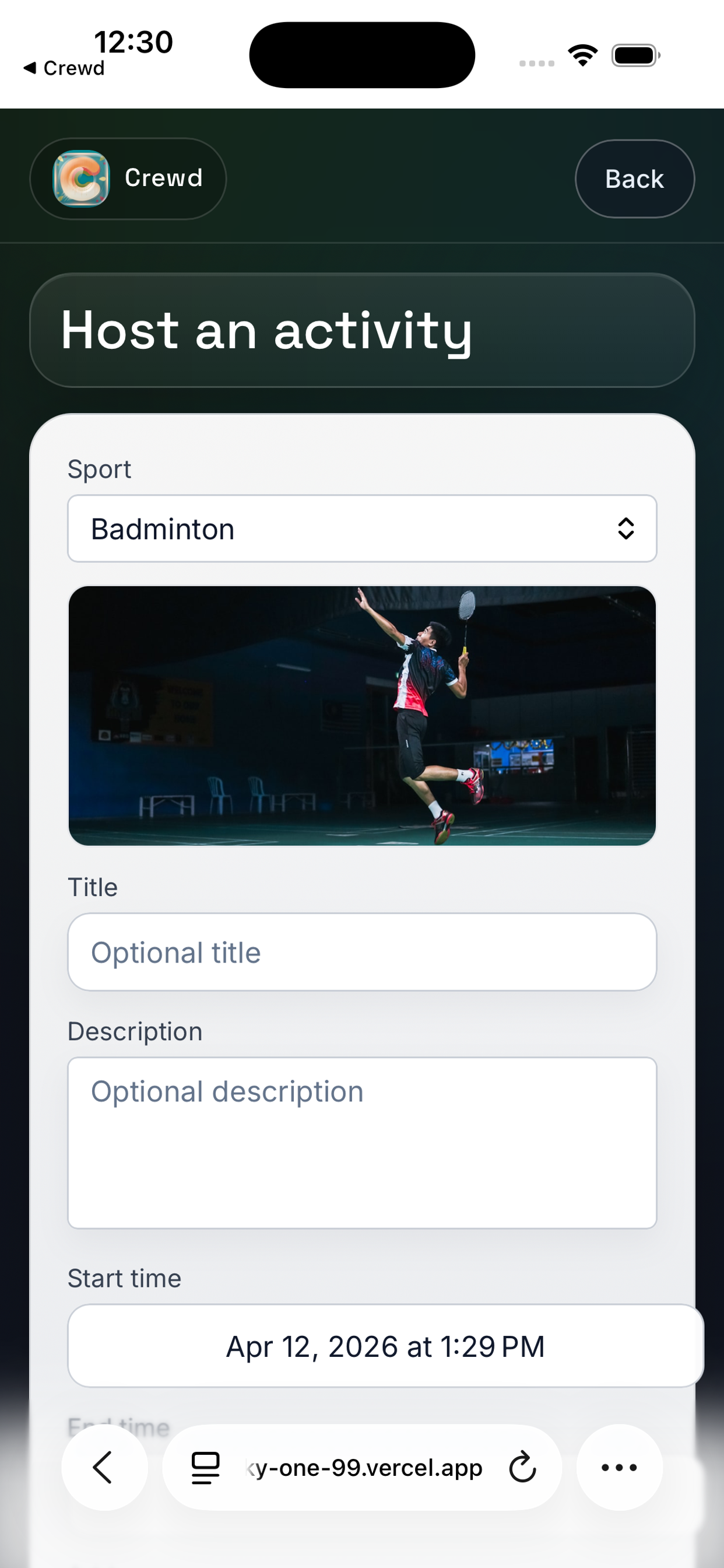Crewd - Sports Social screenshot 5