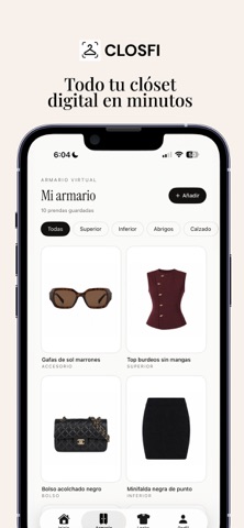 Closfi: Tu Clóset Virtual IA iPhone screenshot 1
