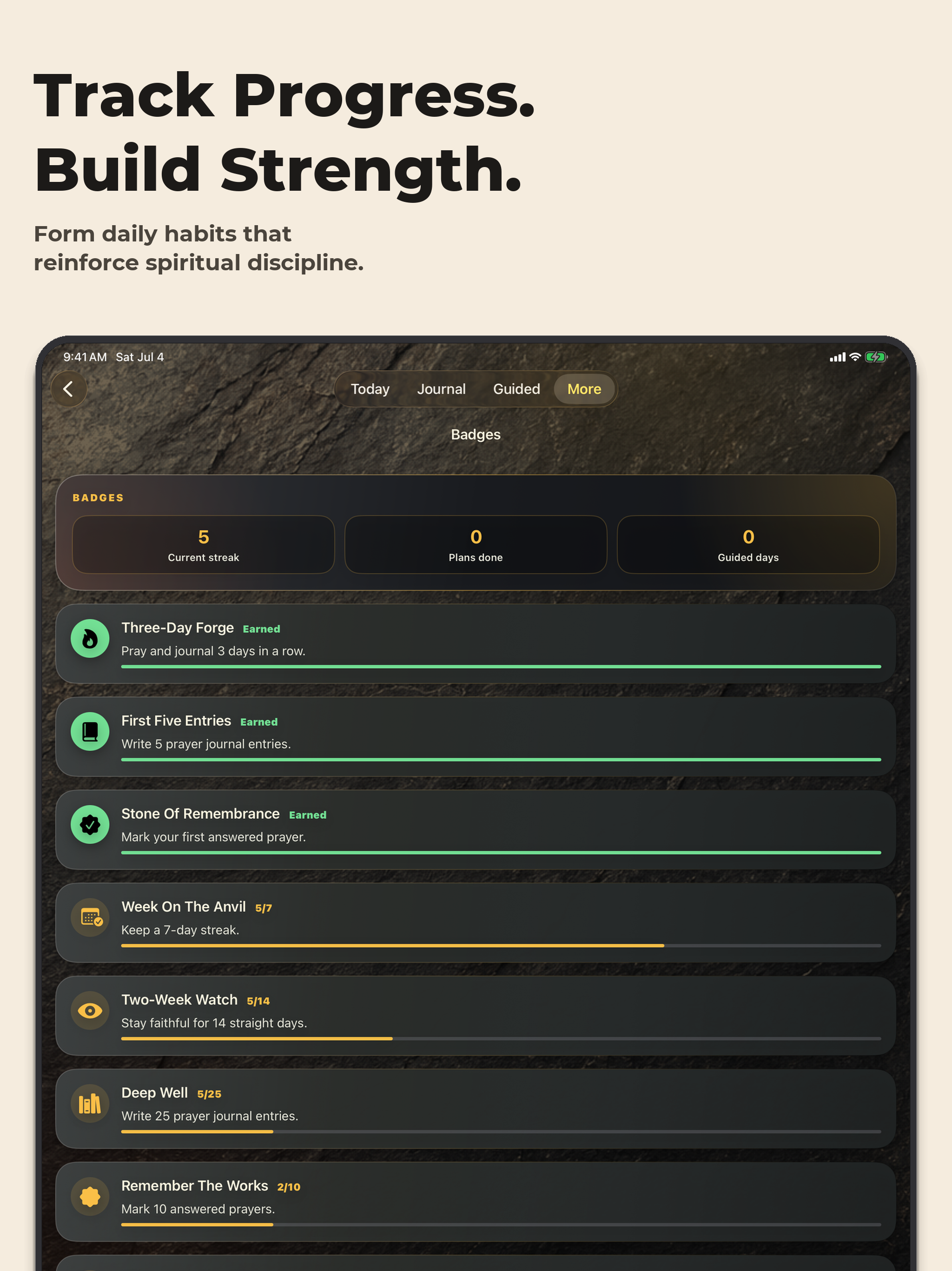 Forged - Men's Prayer Journal screenshot 10