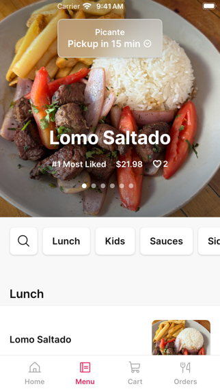 Picante To Go iPhone screenshot 1 - Food & Drink app