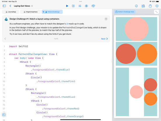 Swift Playground iPad app afbeelding 4
