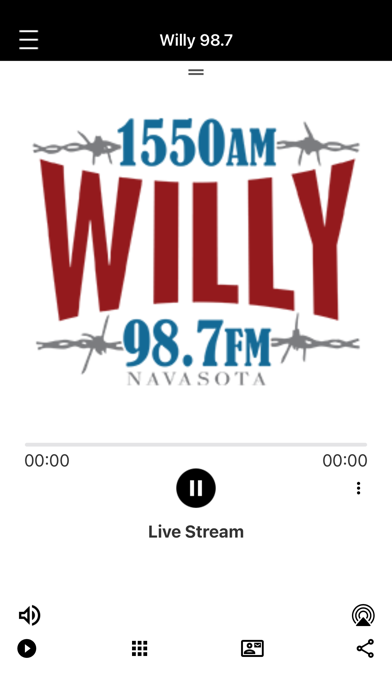Willy 98.7 & 1550 Screenshot