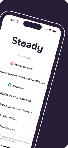 Steady App screenshot