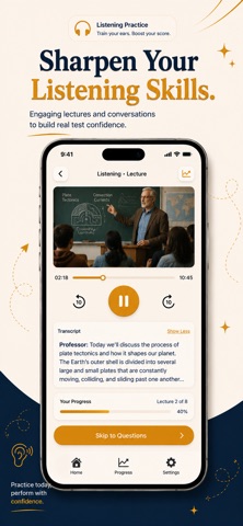 TOEFL Prep: iBT Practice 2026 iPhone screenshot