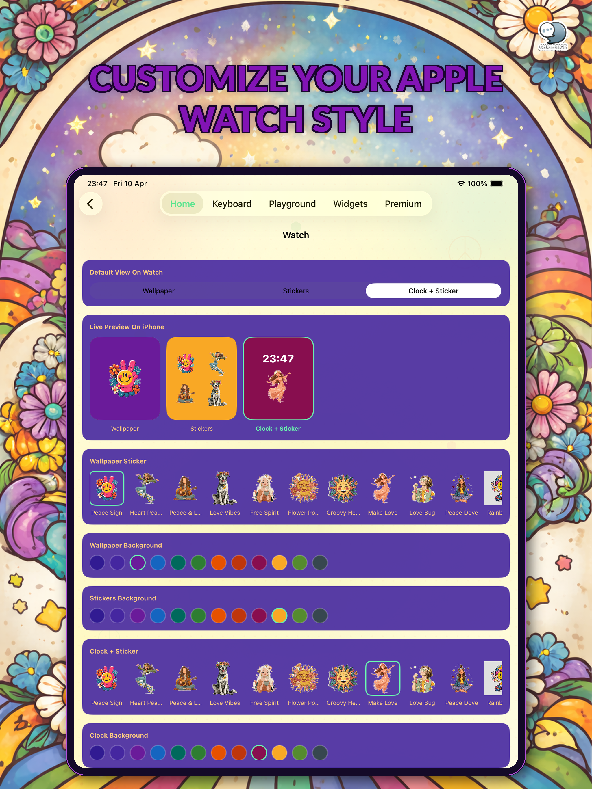 Hippie Emoji Stickers by CS