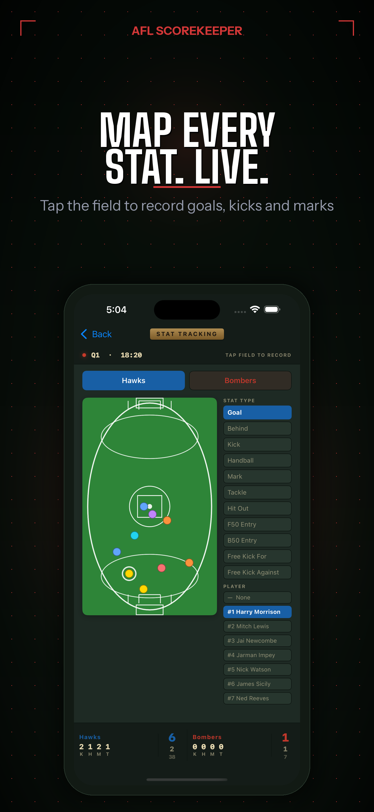ScoreKeeper - Aussie Rules