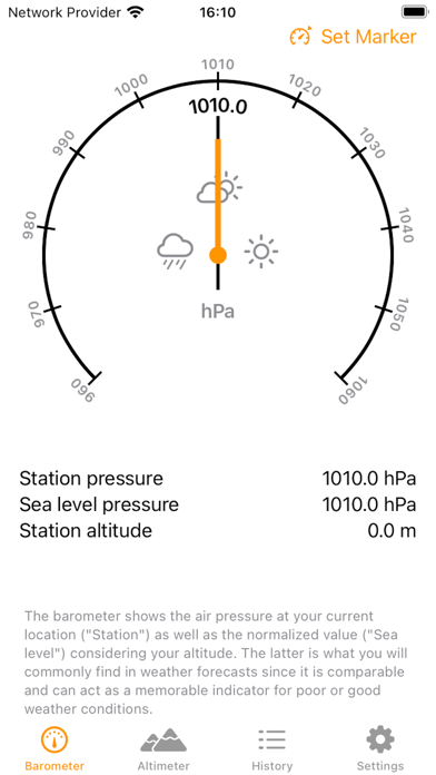 Barometer & Altimeter Pro Screenshot 2 - AppWisp.com Barometer & Altimeter Pro Screenshot 2 - AppWisp.com