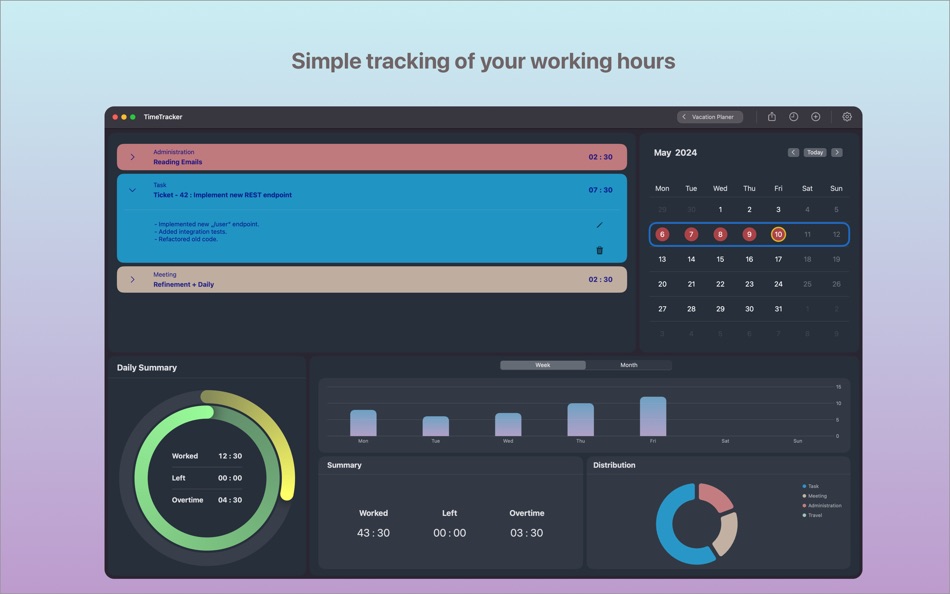 #1. TimeSpace - Time Management (macOS) 由: ARTUR BALTABAYEV