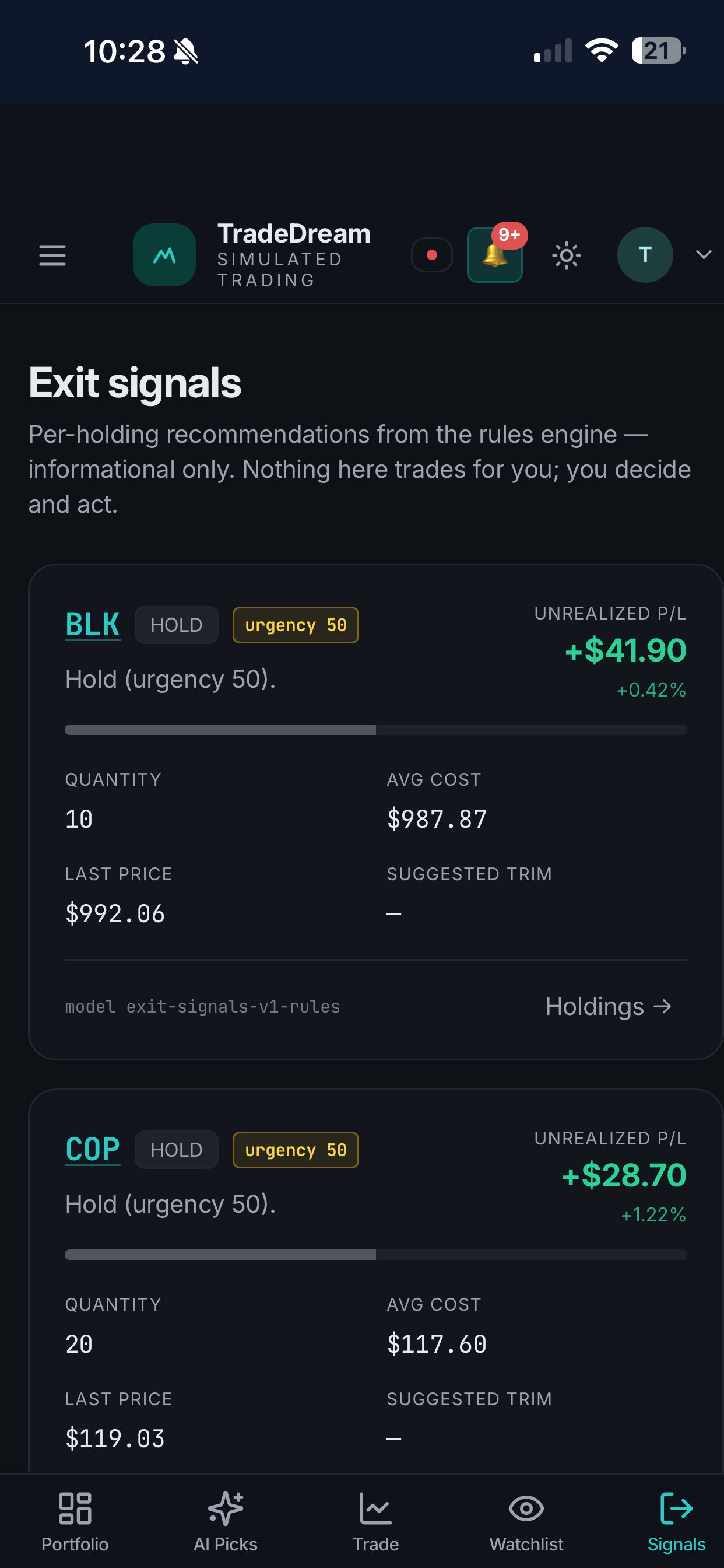 TradeDream screenshot 4