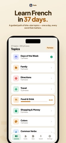 Parle – Speak French iPhone screenshot