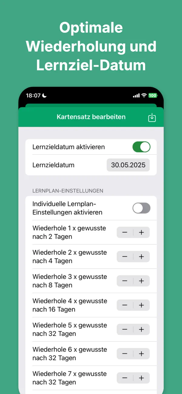 Repetico - Karteikarten lernen iPhone App Screenshot 5 – Bildung