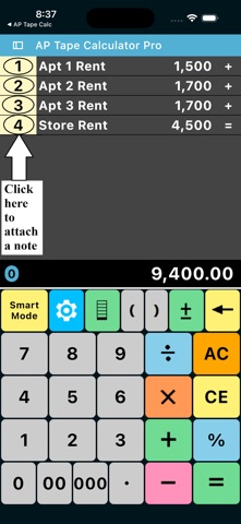 AP Tape Calculator Pro Screenshot 1 of 7
