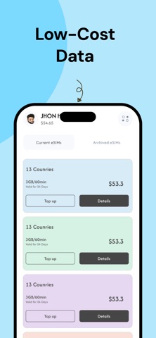 WeSIM Travel screenshot