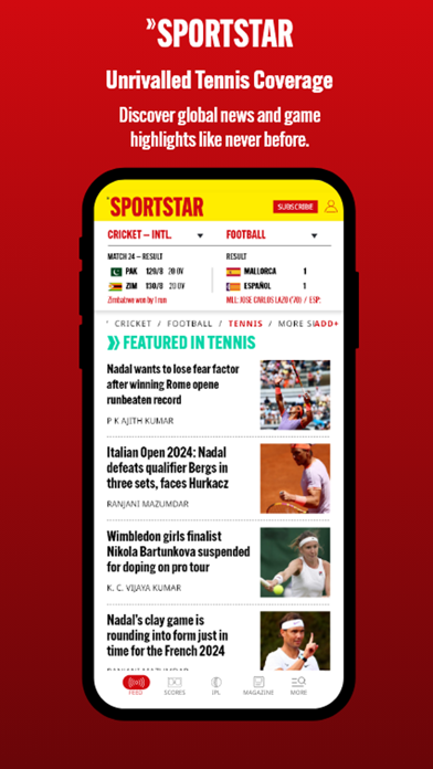 Sportstar: Live Sports & News Screenshot