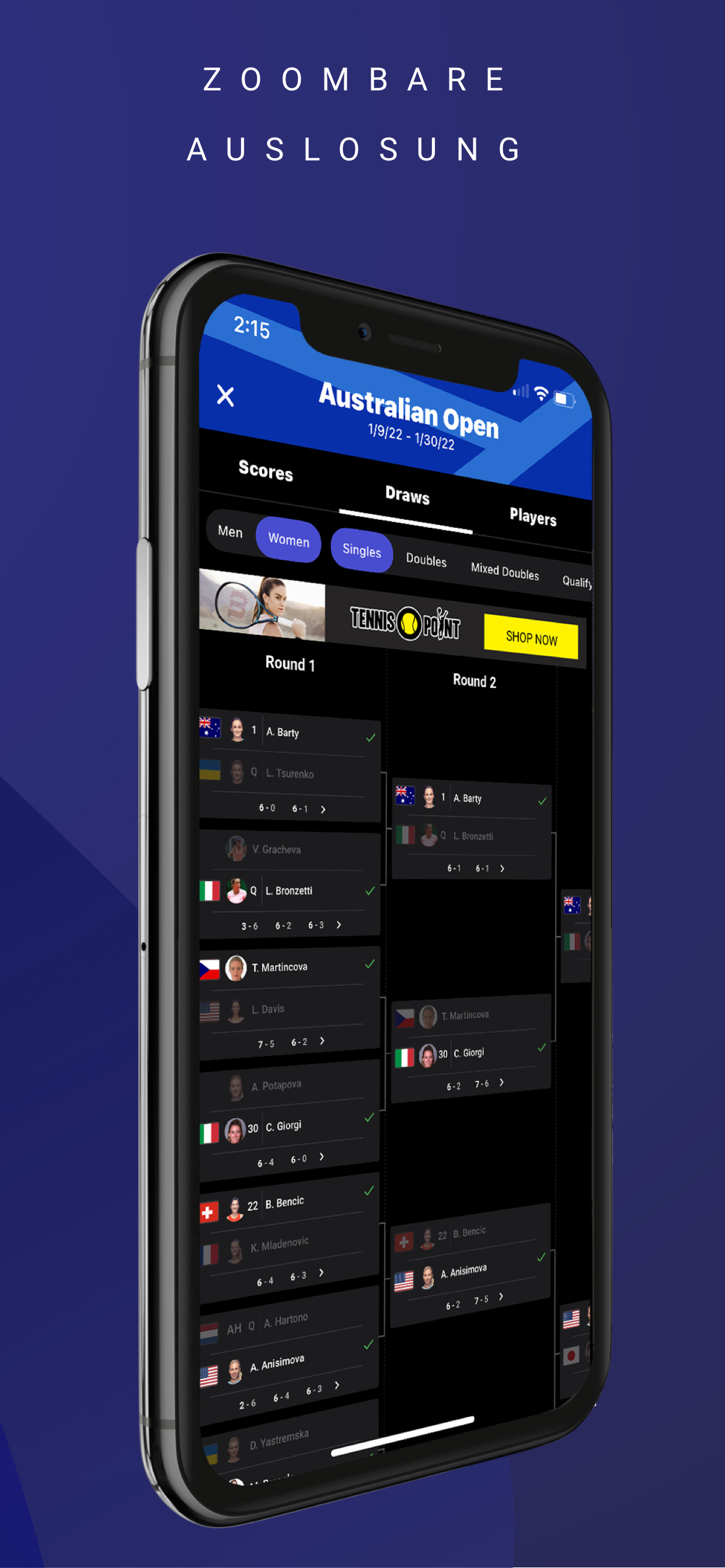 TennisONE - Tennis Live Scores