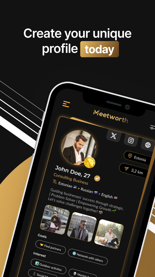 #1. Meetworth: Business Networking (iOS) 由: Meetworth OU