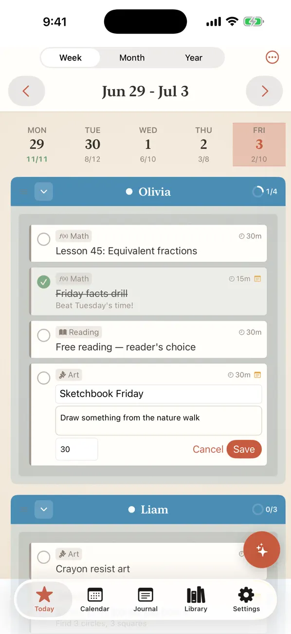 Screenshot #2 pour Primer Homeschool App