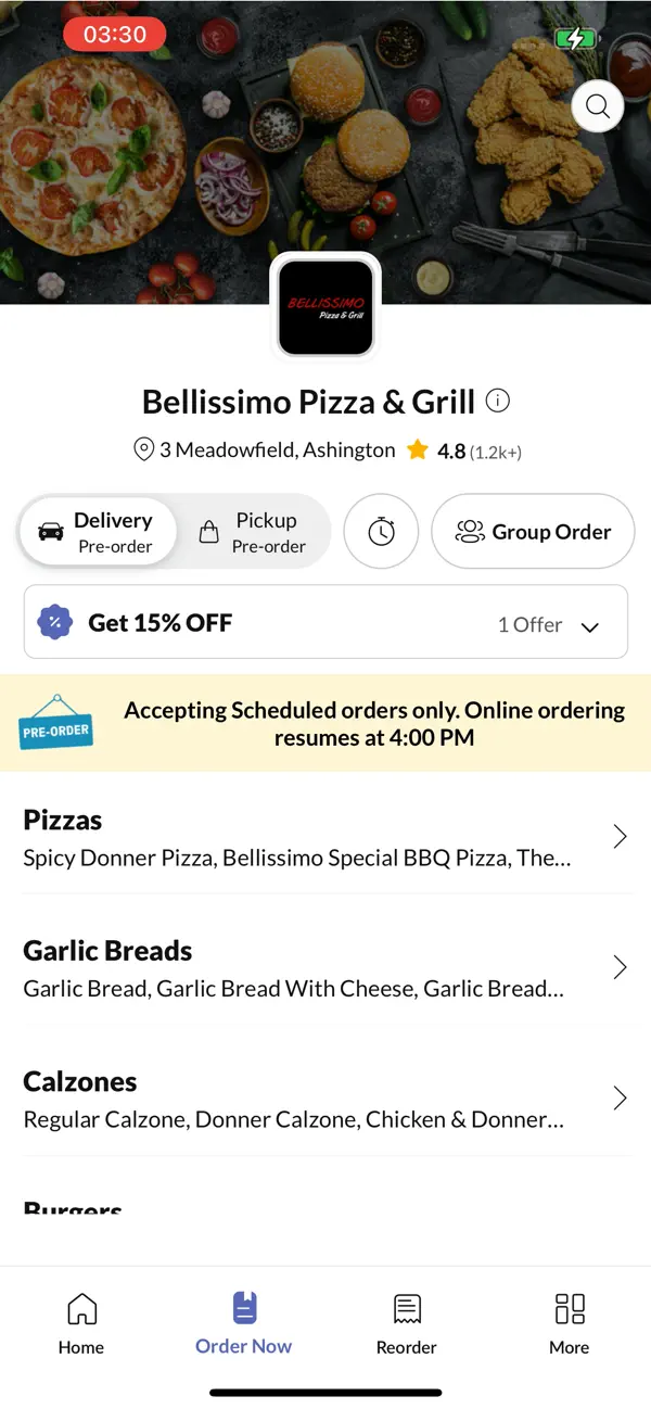 Screenshot #2 pour Bellissimo Pizza & Grill