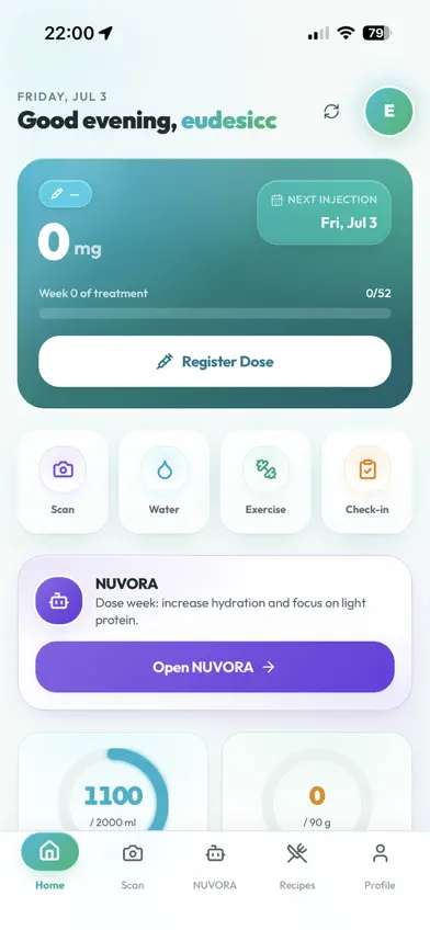 Nuvora: GLP-1 Routine screenshot 1