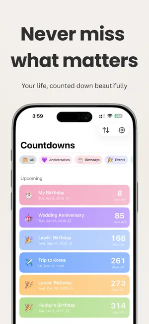 Customizable Countdowns screenshot 1
