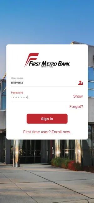 First Metro Bank screenshot 2