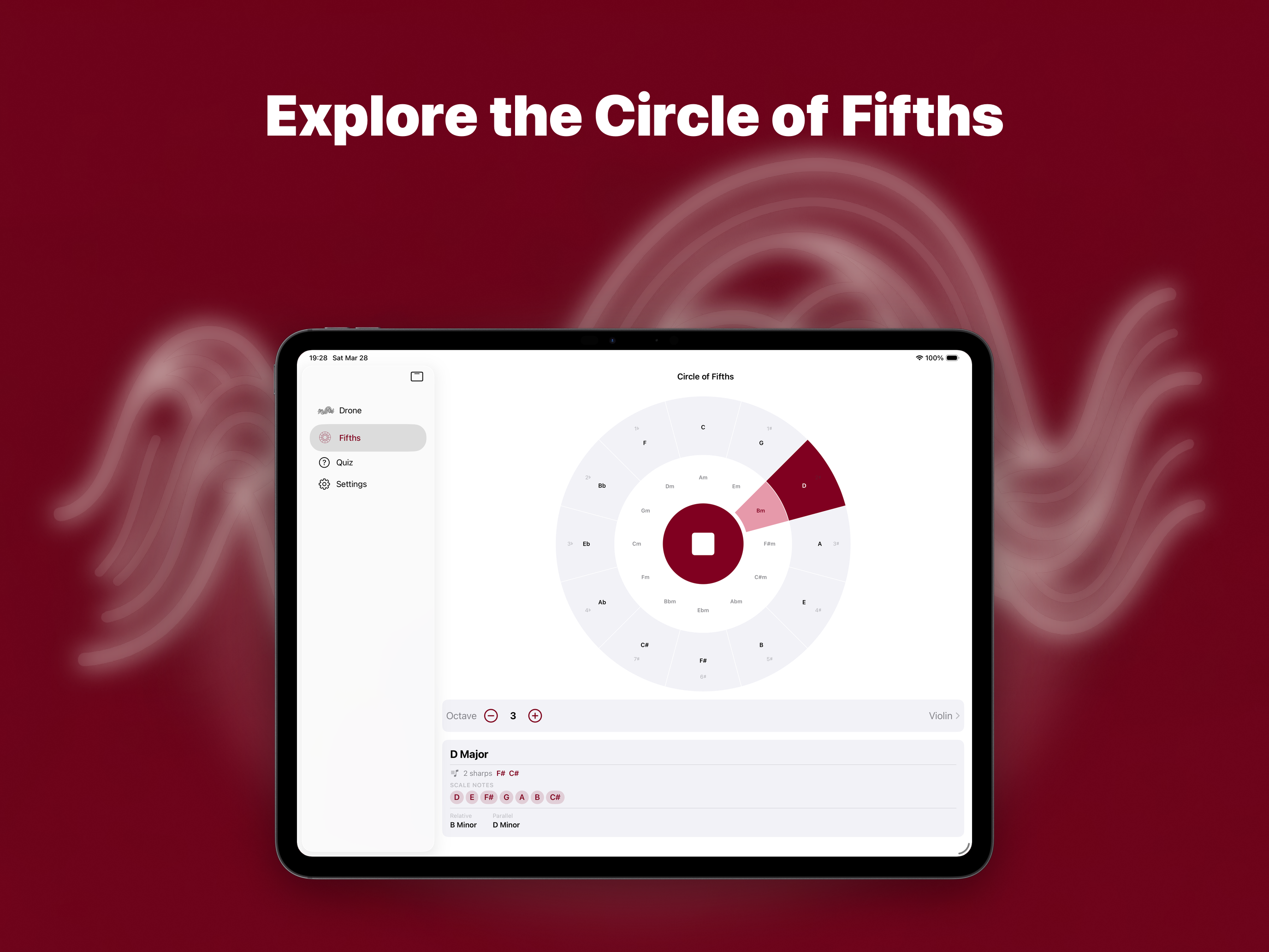 Fifths: Drone Tone Generator