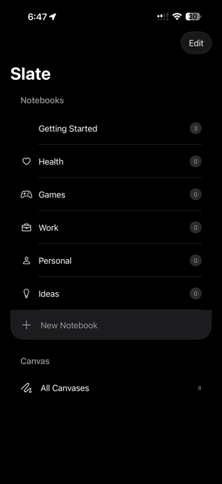 Slate - Notes & Canvas Screenshot 2 of 10