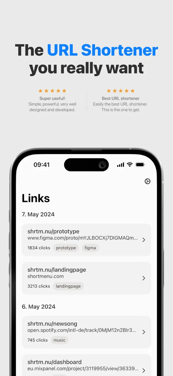 Screenshot #1 pour Short Menu – URL Shortener