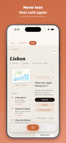 Rova: Travel Journal & Map screenshot