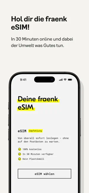 fraenk: Die Mobilfunk App iPhone screenshot 6