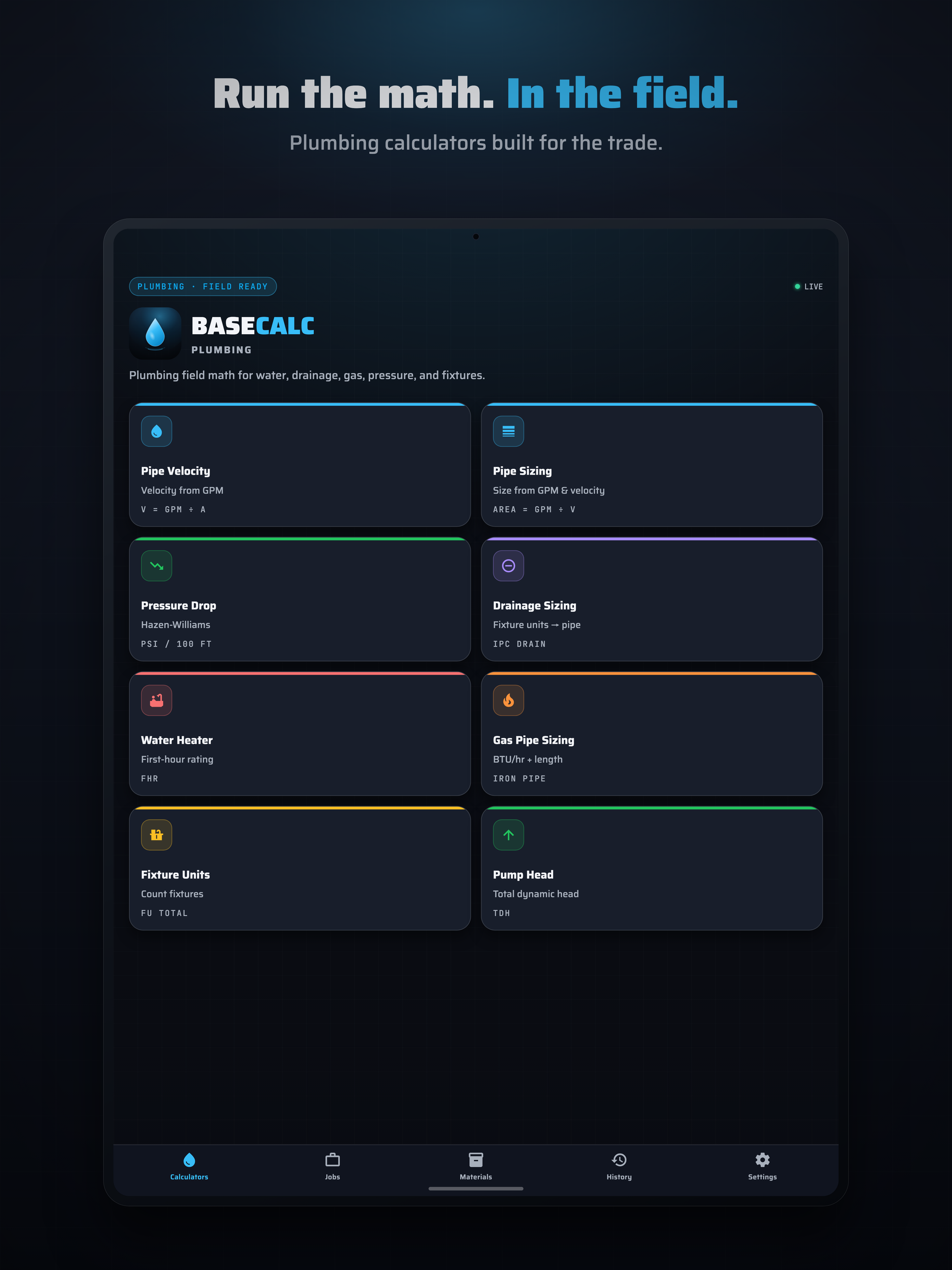 BaseCalc Plumbing Calculator screenshot 6