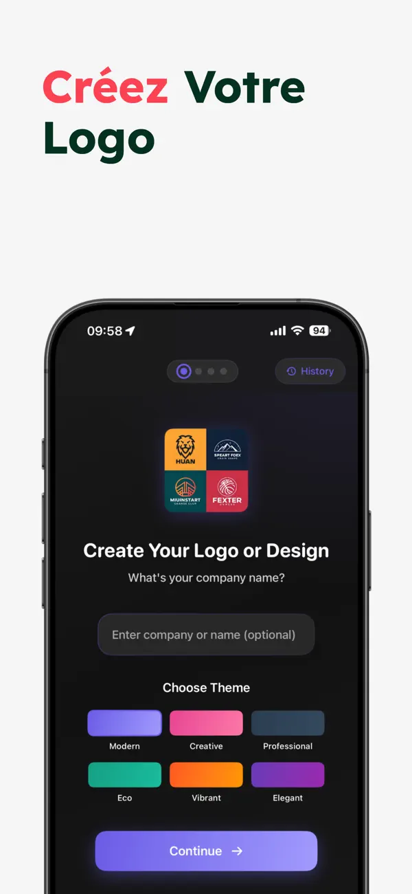 Screenshot #2 pour Créateur de logos et par IA