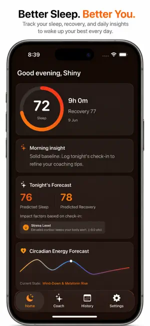 SleepWise: Tracker & Coach screenshot 1
