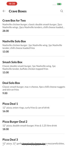 Crave Express screenshot
