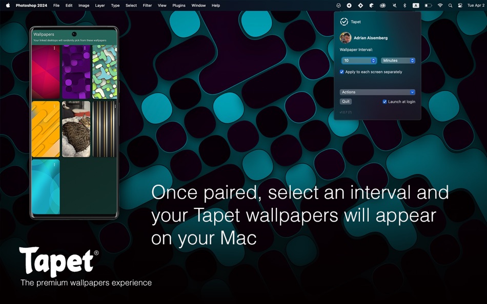 #3. Tapet Desktop (macOS) Podle: Adrian Aisemberg
