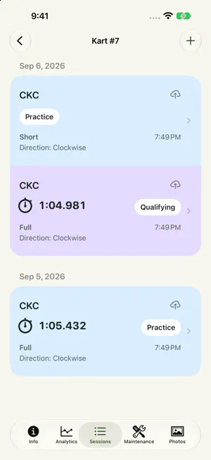 KartTrackerAI Race Performance screenshot 1