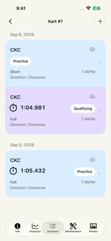 KartTrackerAI Race Performance screenshot 1 of 7