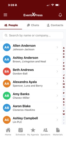 EventXPress Attendee screenshot