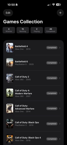 My Games Collection screenshot