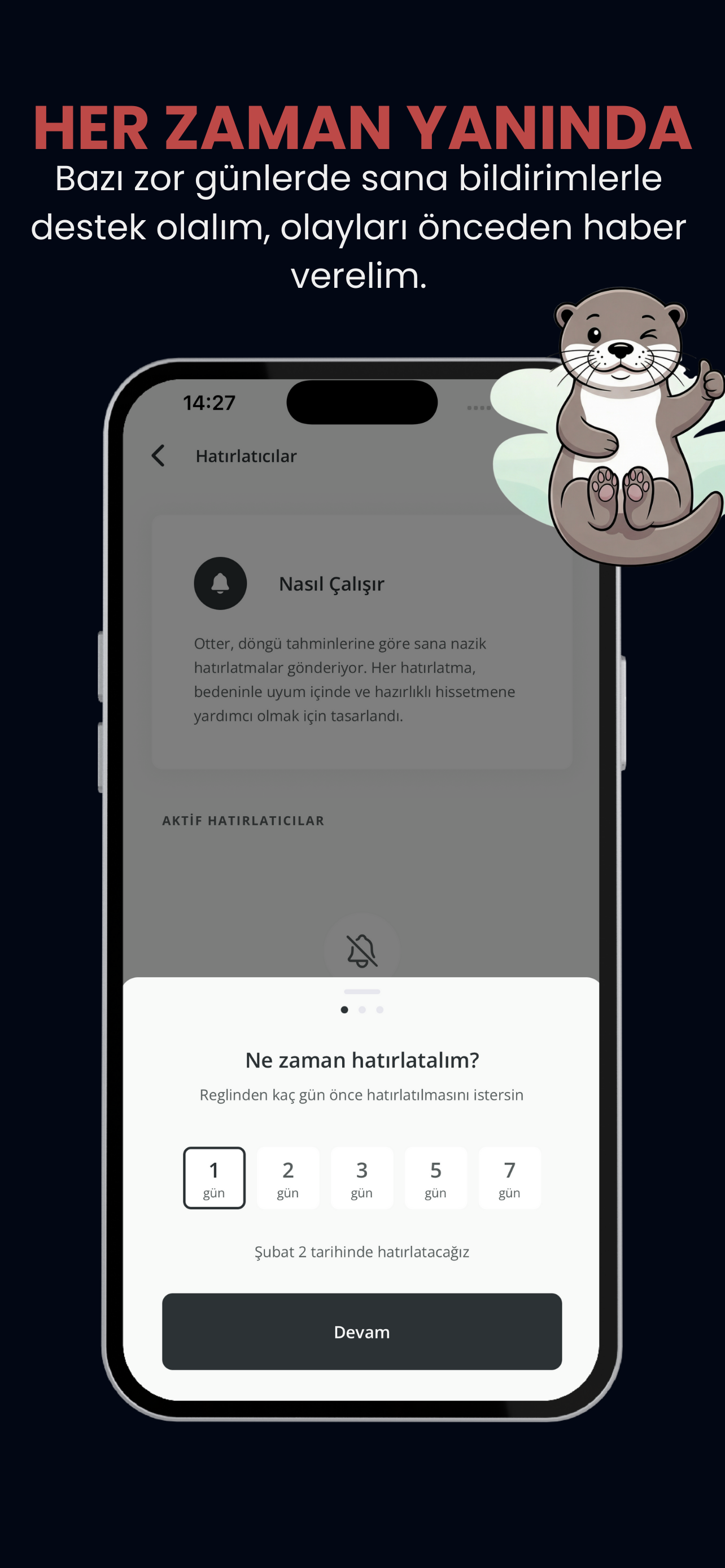 Otter - Regl Takvimi & Takip