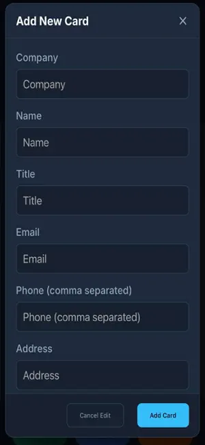 Biz Black Card:AI Card Scanner screenshot 2