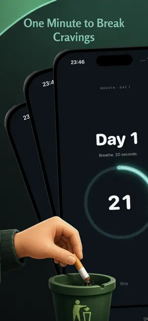 Tracker: Quit Smoking & Vaping screenshot 1