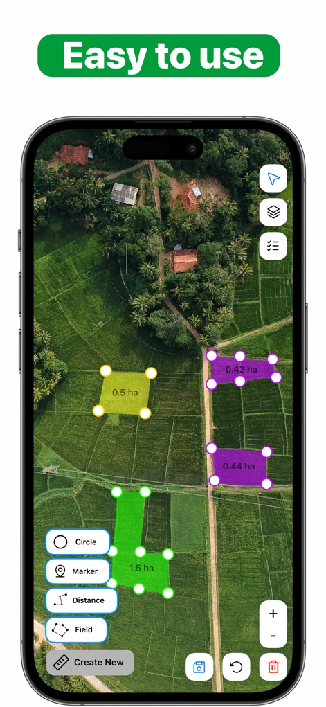 GPS Field Area Measure on Map - Utilities App | MWM