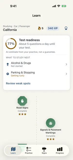 PermitPilot: DMV Test Prep screenshot 1