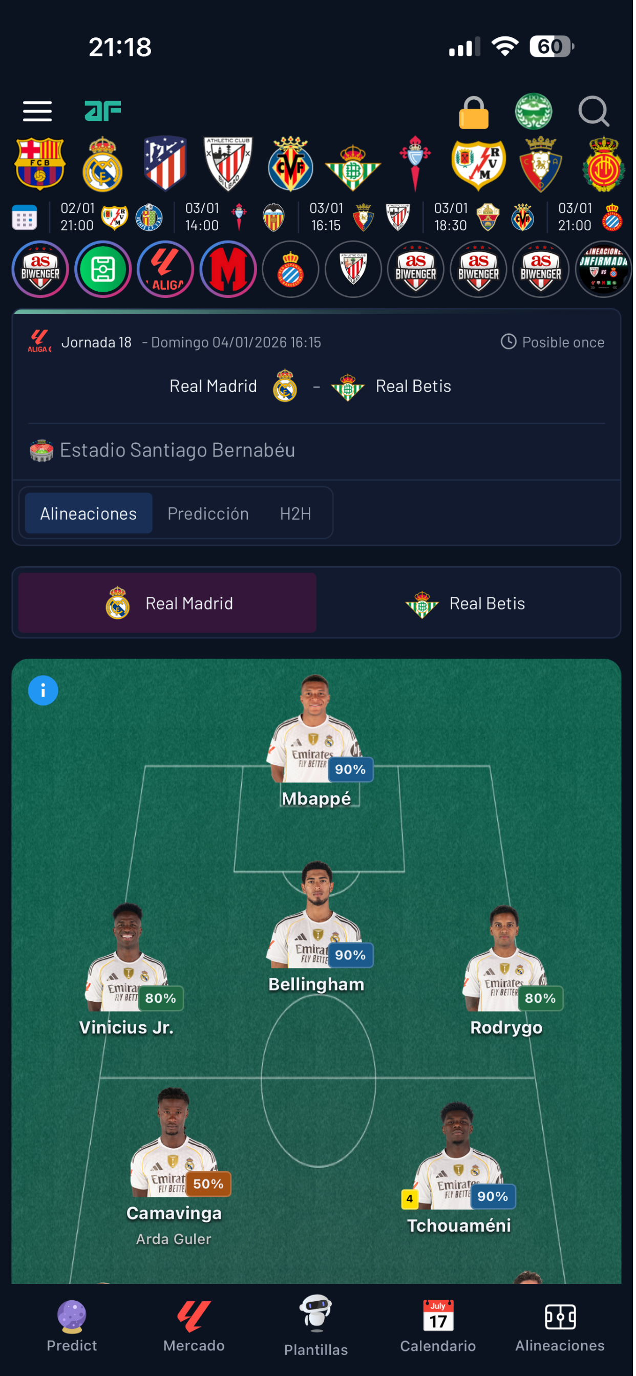 Analítica Fantasy