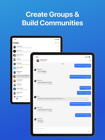 OkTalk Chat iPad screenshot
