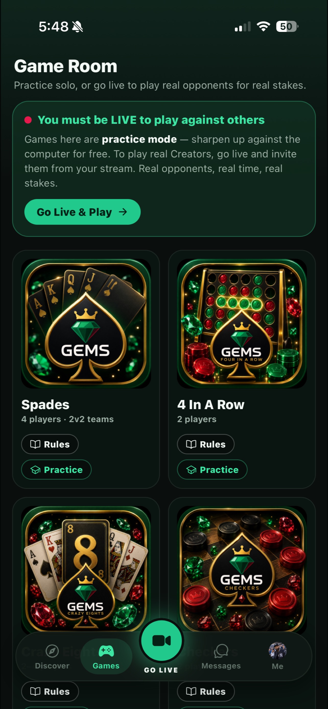 Screenshot 1 of GEMS Live