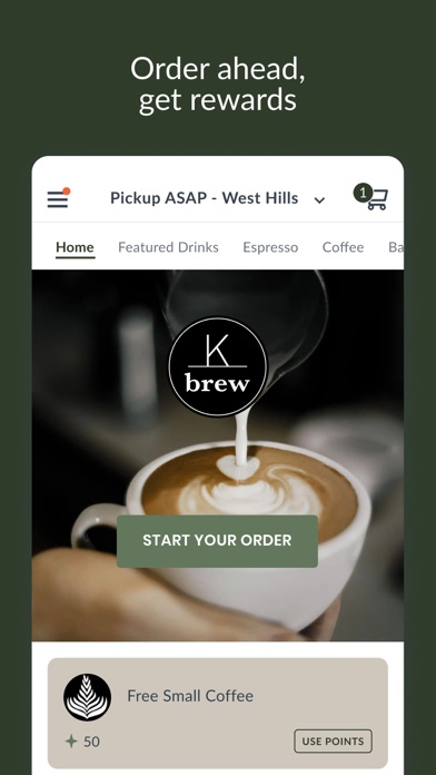 K Brew Coffee & Bagels Screenshot