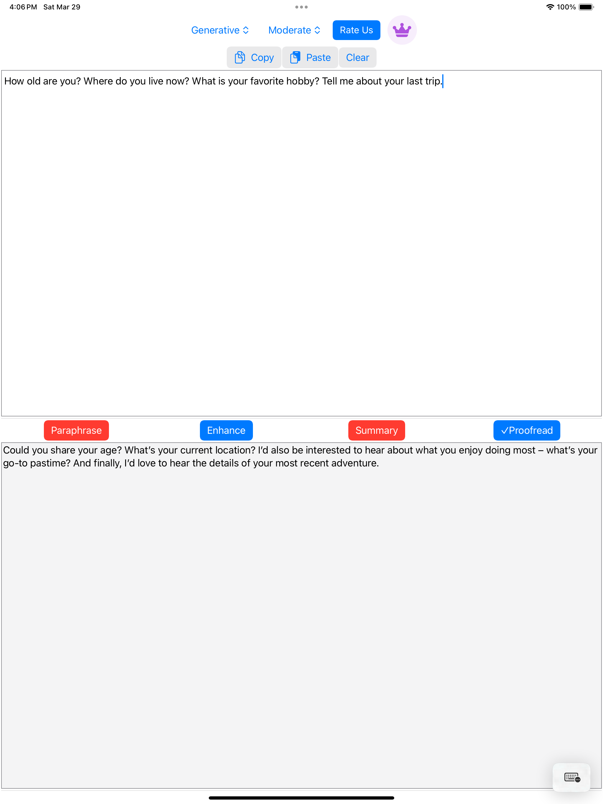 AI Writer: Paraphrase & Reword screenshot 9