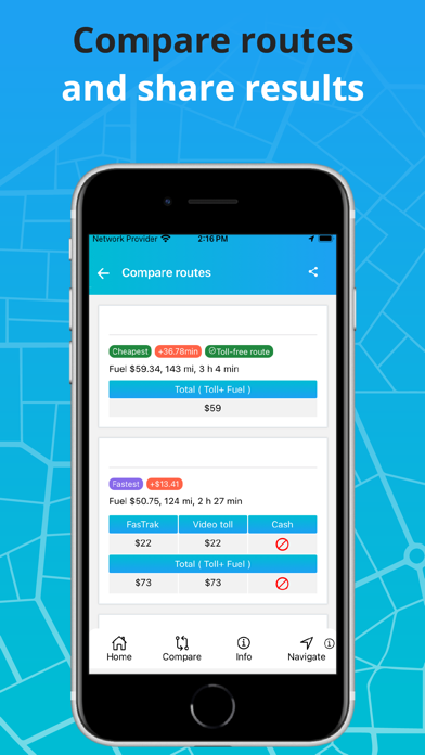 Toll & Gas Calculator TollGuru Screenshot